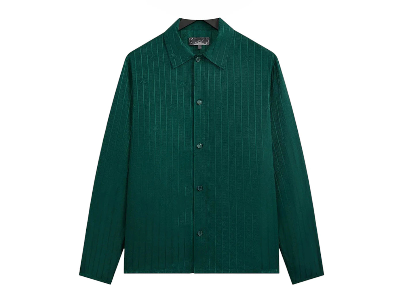 Kith Crest Logo Boxy Collared Overshirt Fairway