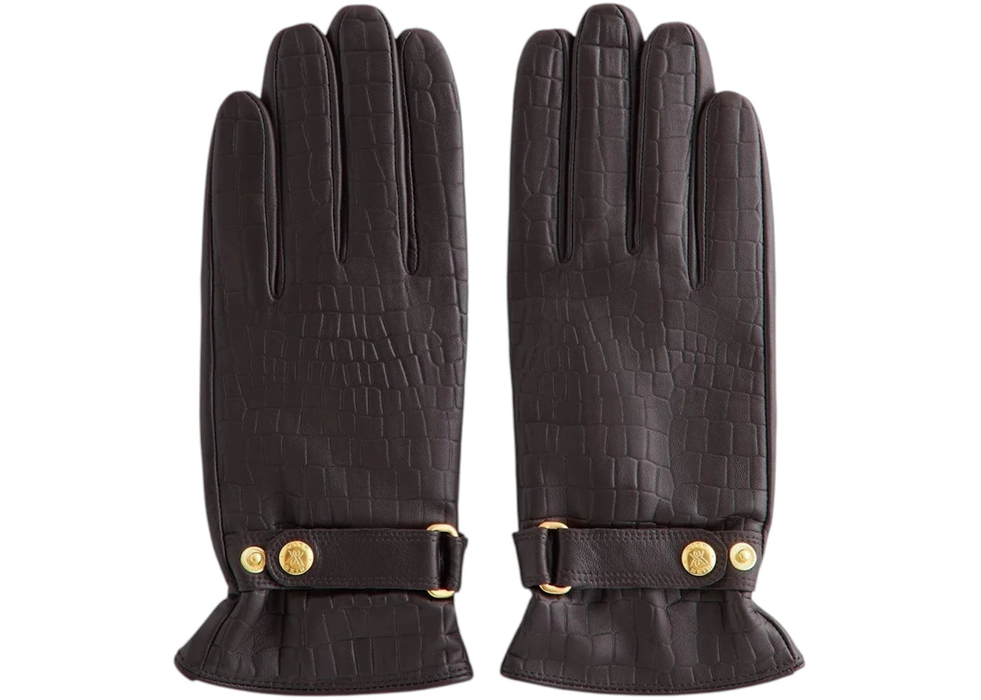 Kith Croc Debossed Leather Gloves Incognito