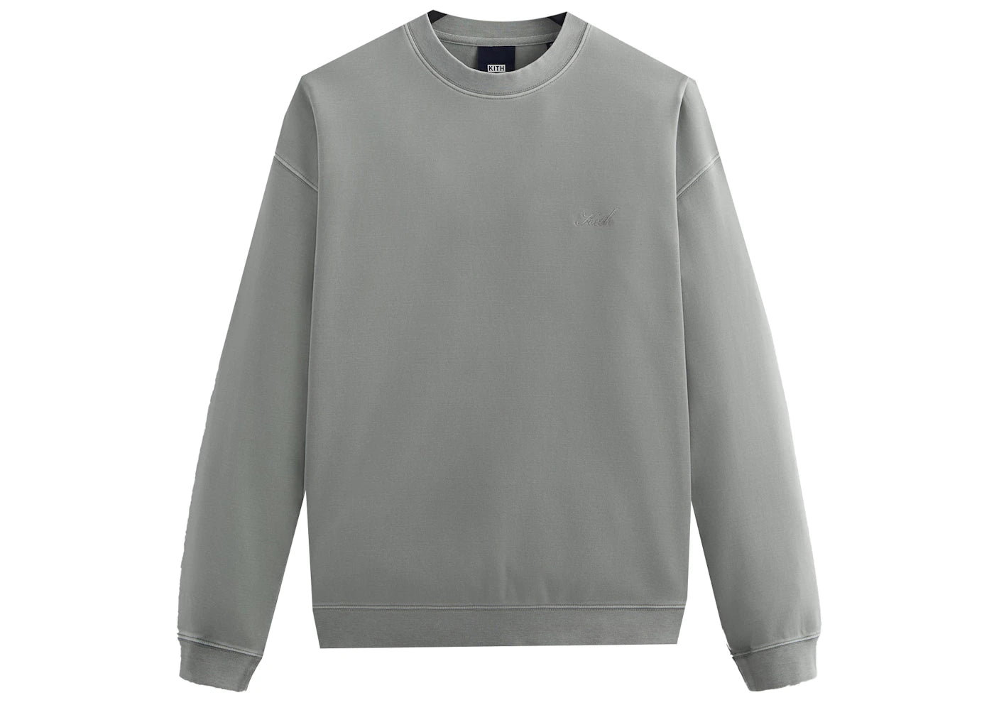 Kith Crystal Wash Interlock Vintage Crewneck Haze