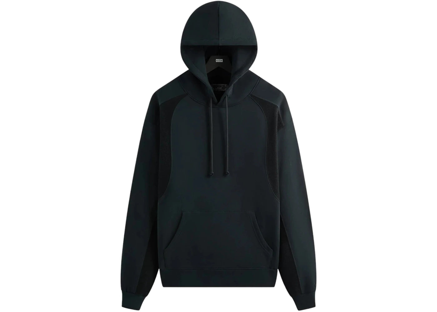 Kith Curved Panel Terry Nelson Hoodie Black