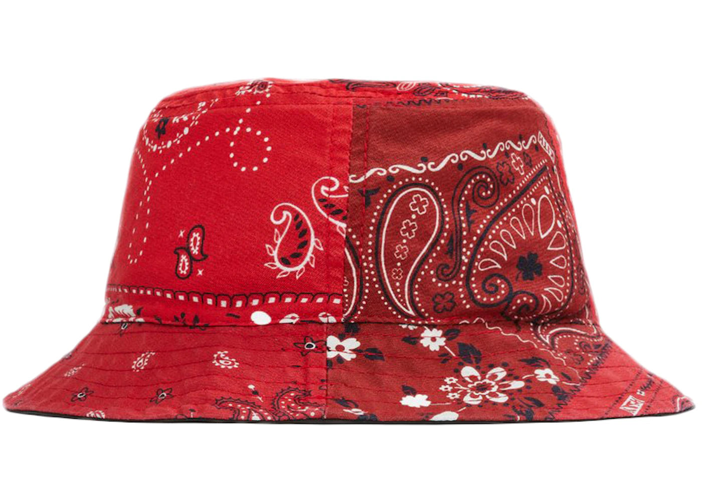 Kith Deconstructed Bandana Bucket Hat Red