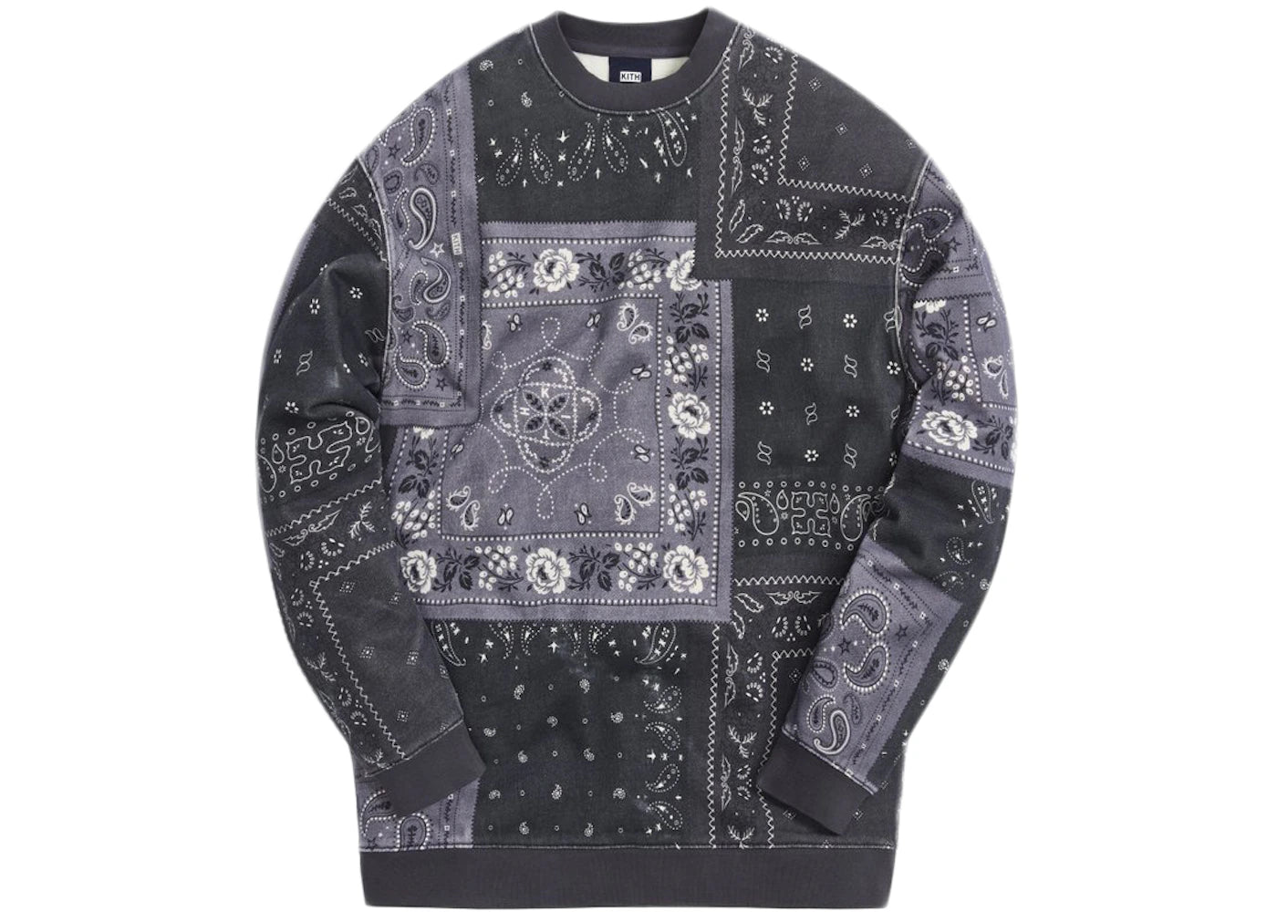 Kith Deconstructed Bandana Crewneck Black