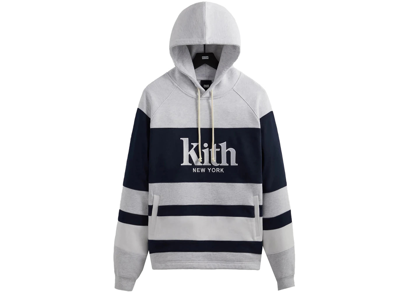 Kith Delk Hockey Hoodie Light Heather Grey