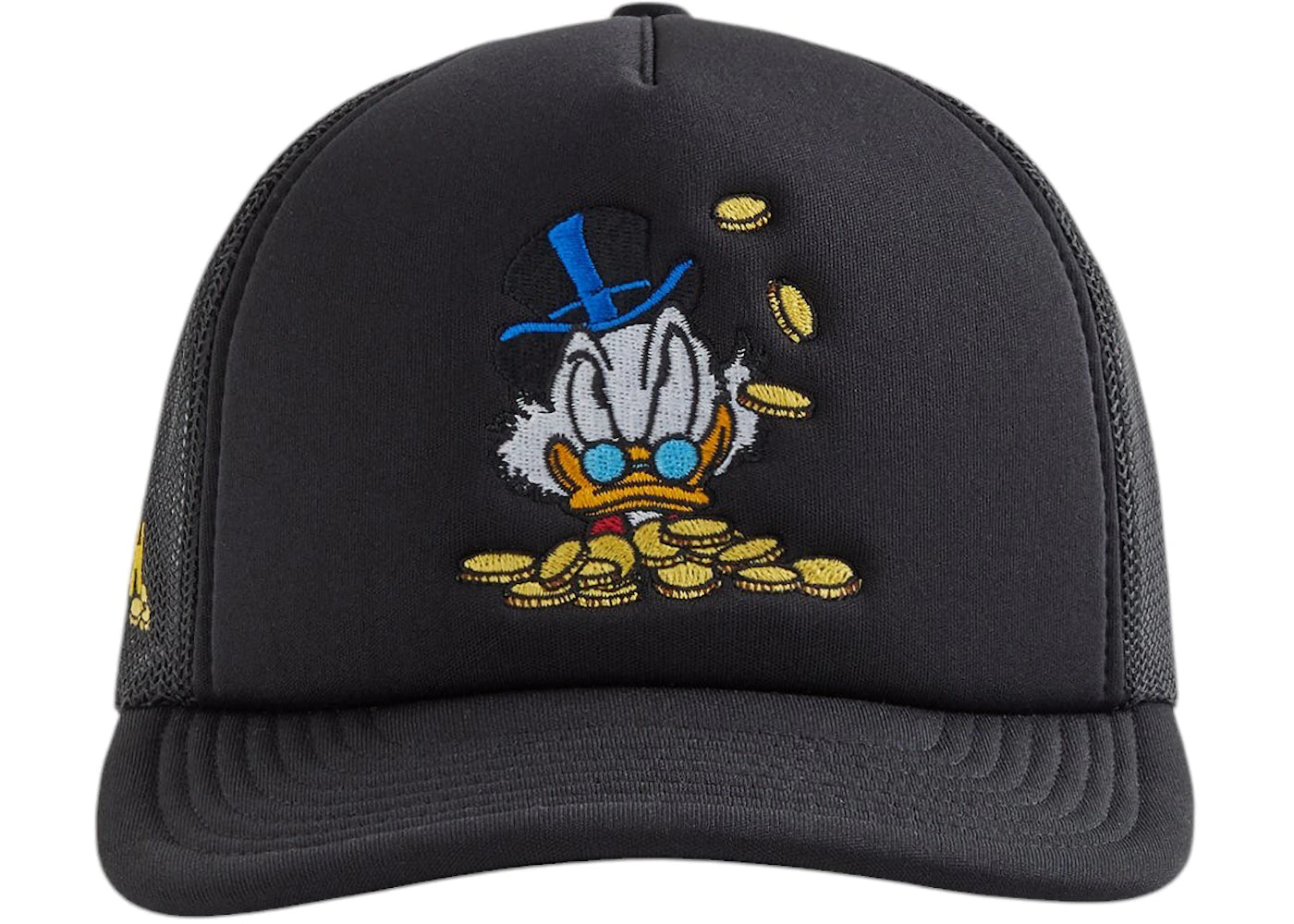 Kith Disney Donald Duck Scrooge Nolan Trucker Hat Black