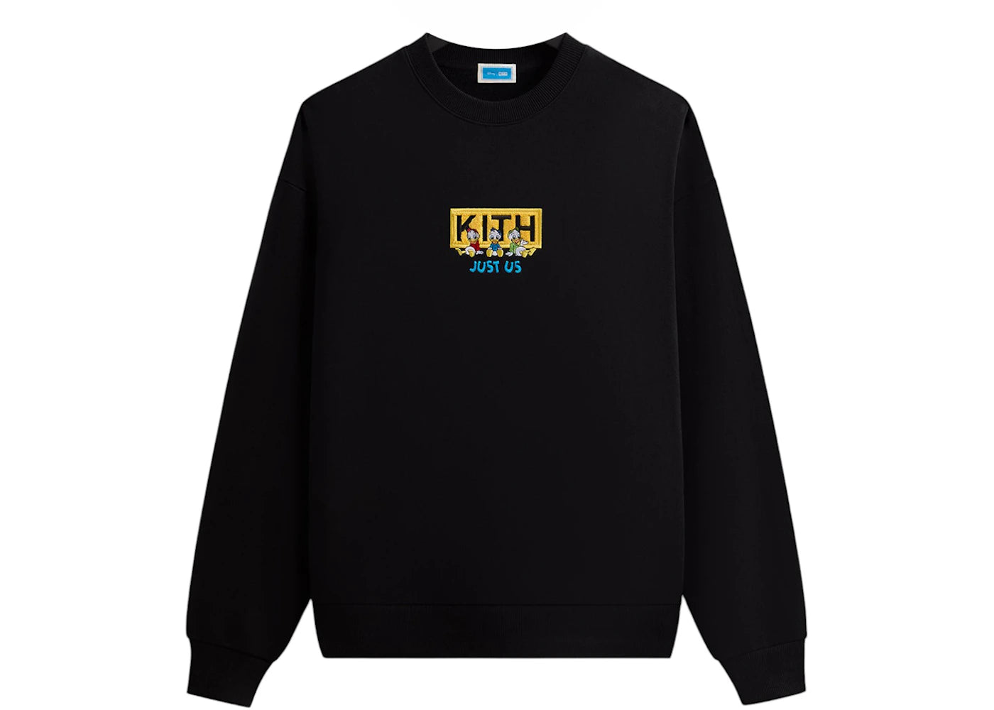 Kith Disney Donald Duck Triplets Vintage Nelson Crewneck Black