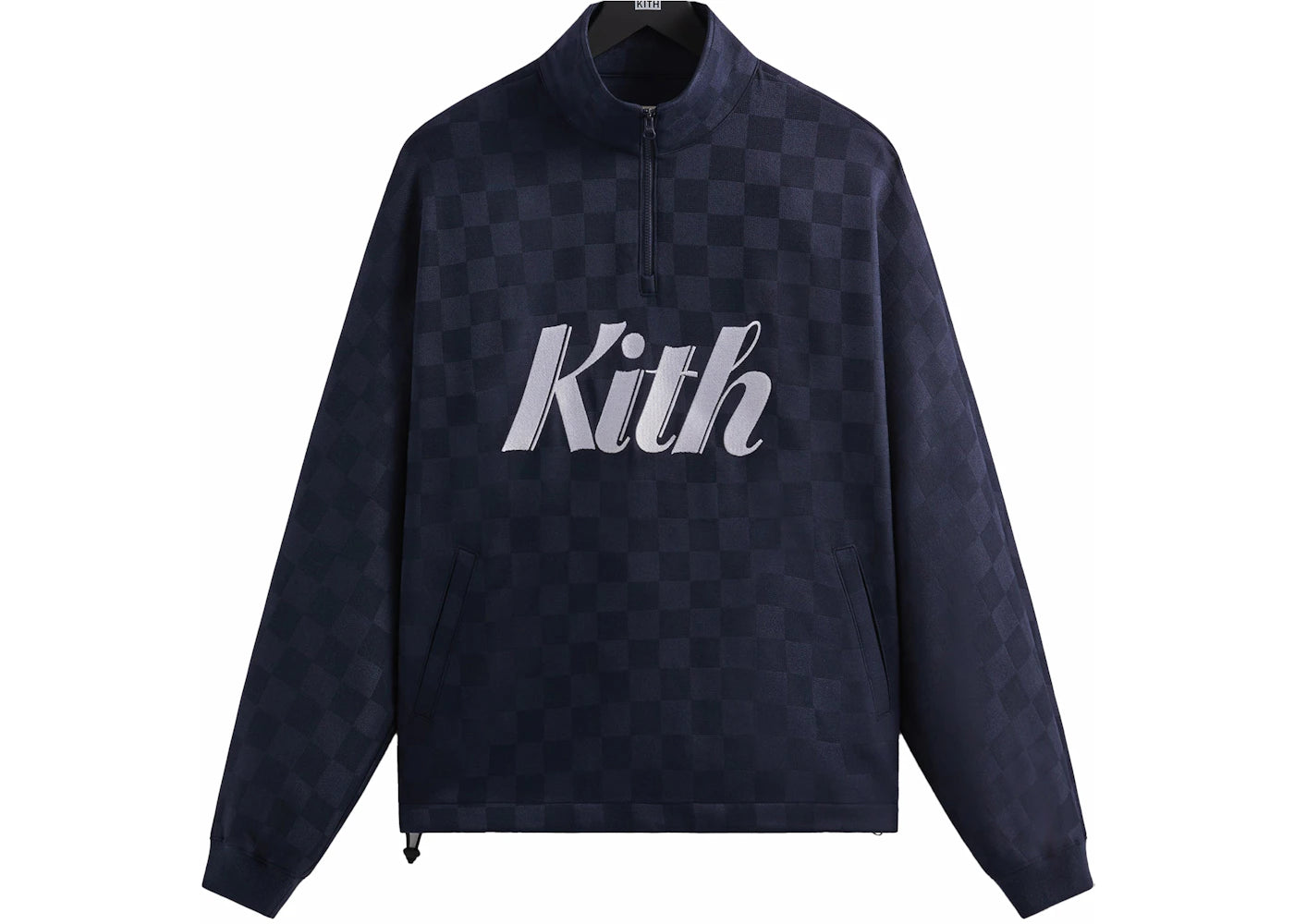 Kith Double Knit Davis Quarter Zip Pullover Nocturnal