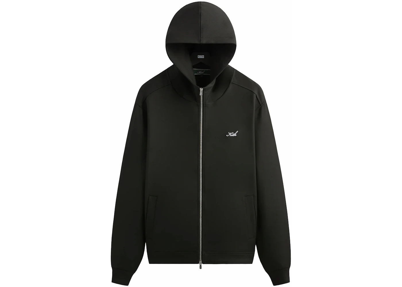 Kith Double Weave Selfridge Zip Up Hoodie Black