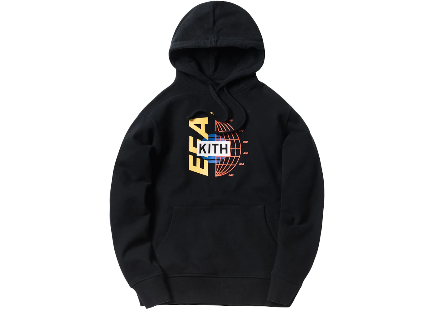 Kith EEA Globe Logo Hoodie Black