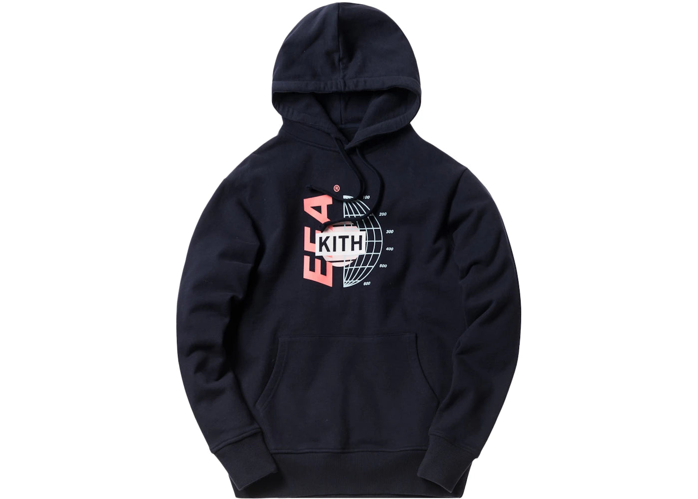 Kith EEA Globe Logo Hoodie Navy