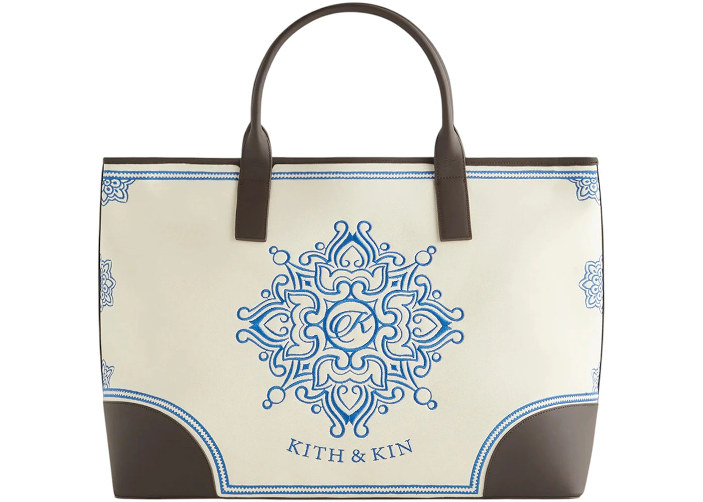 Kith Embroidered Canvas Tote Sandrift