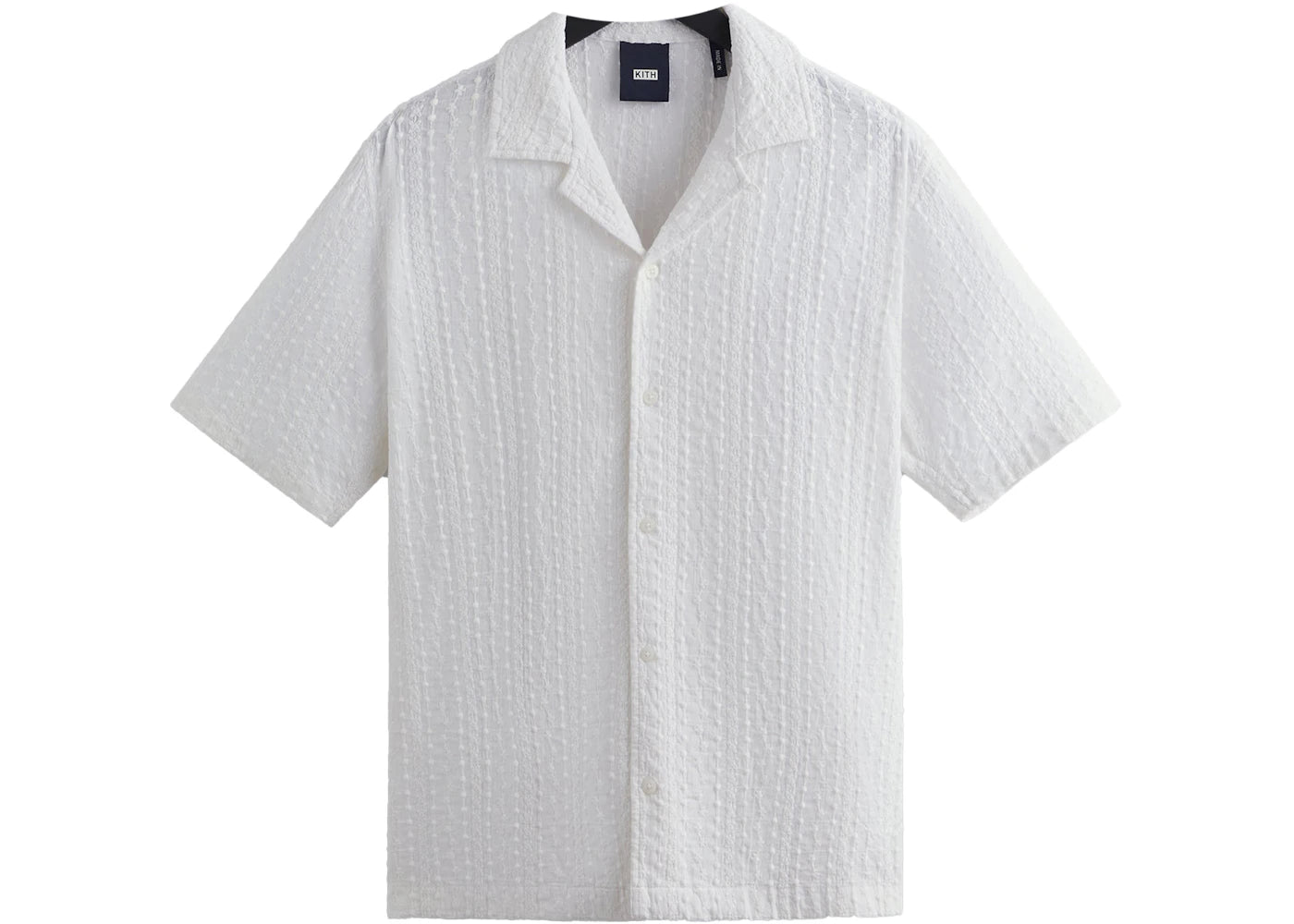 Kith Embroidered Voile Thompson Camp Collar Shirt (SS23) White