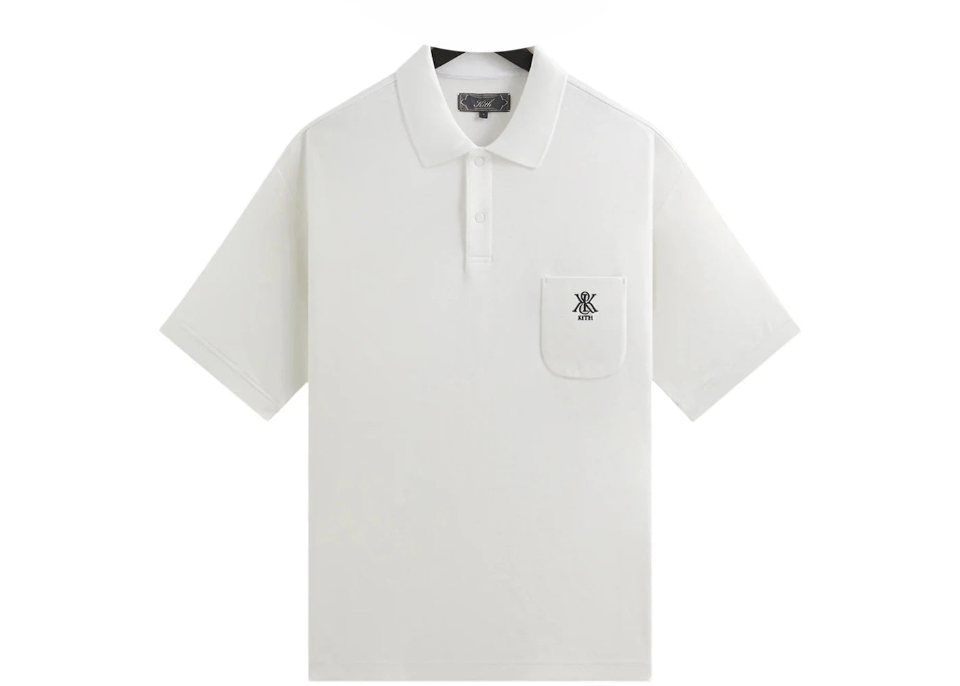 Kith Ethan Pique Polo (SS25) White