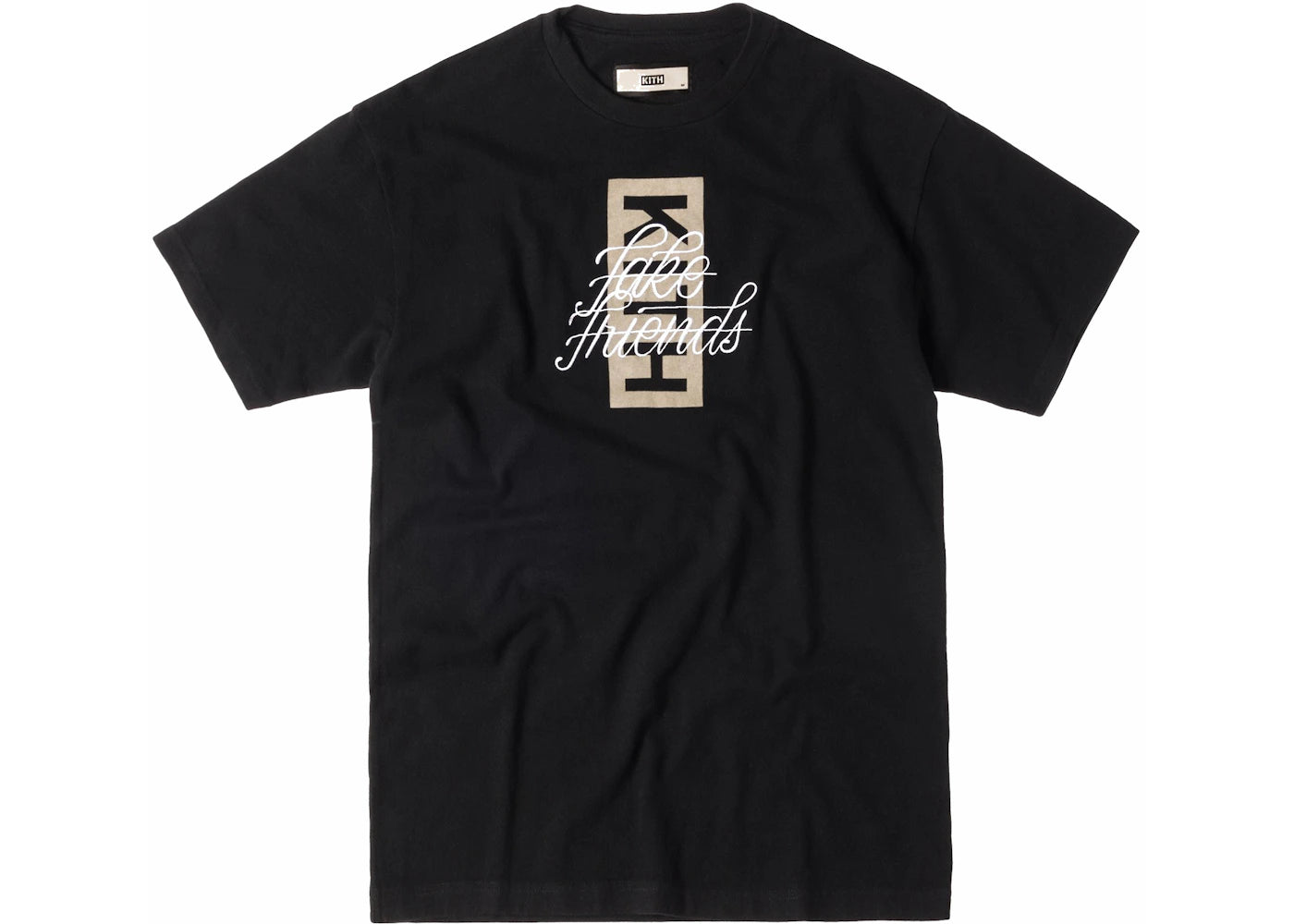 Kith Fake Friends Script Tee Black