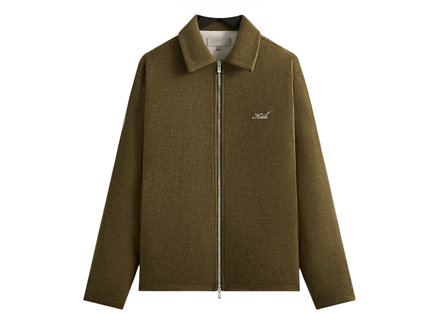 Kith Felted Jersey Lane Coaches Jacket Brush