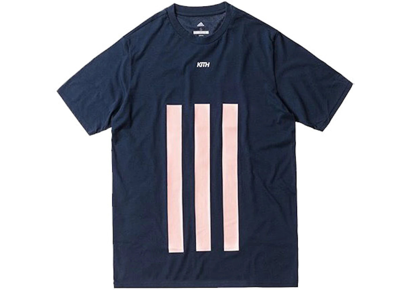 Kith Flamingos Big Stripe Tee Navy