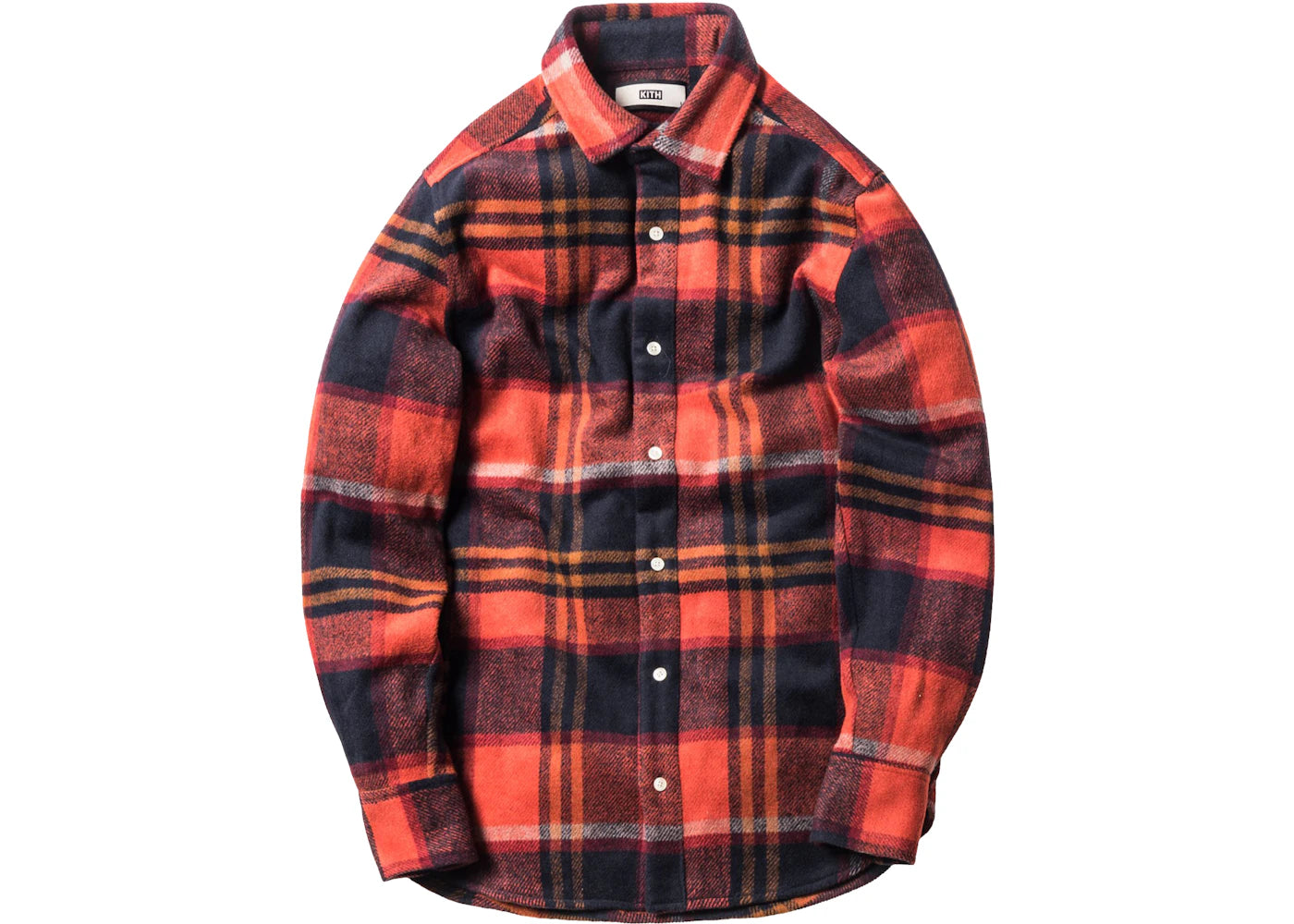 Kith Flannel Ginza Workshirt Orange/Red