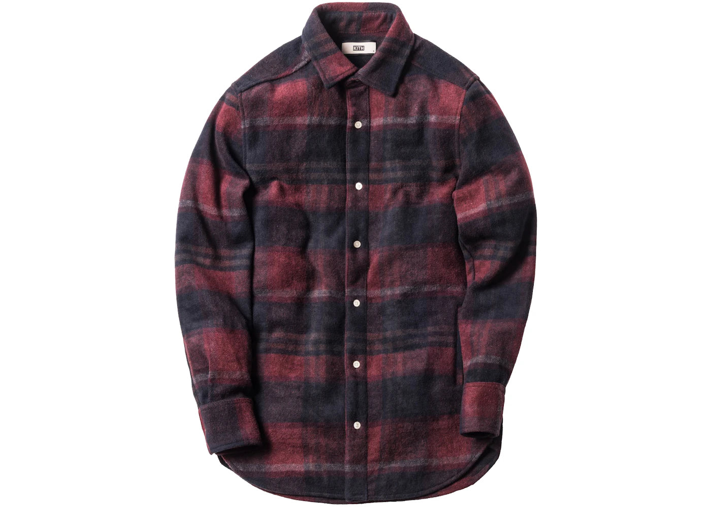 Kith Flannel Ginza Workshirt Overdyed Red