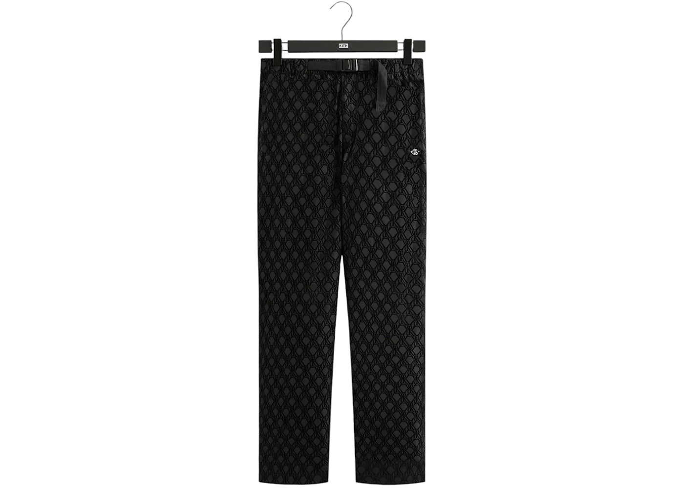 Kith Flocked Monogram Elias Pant Black