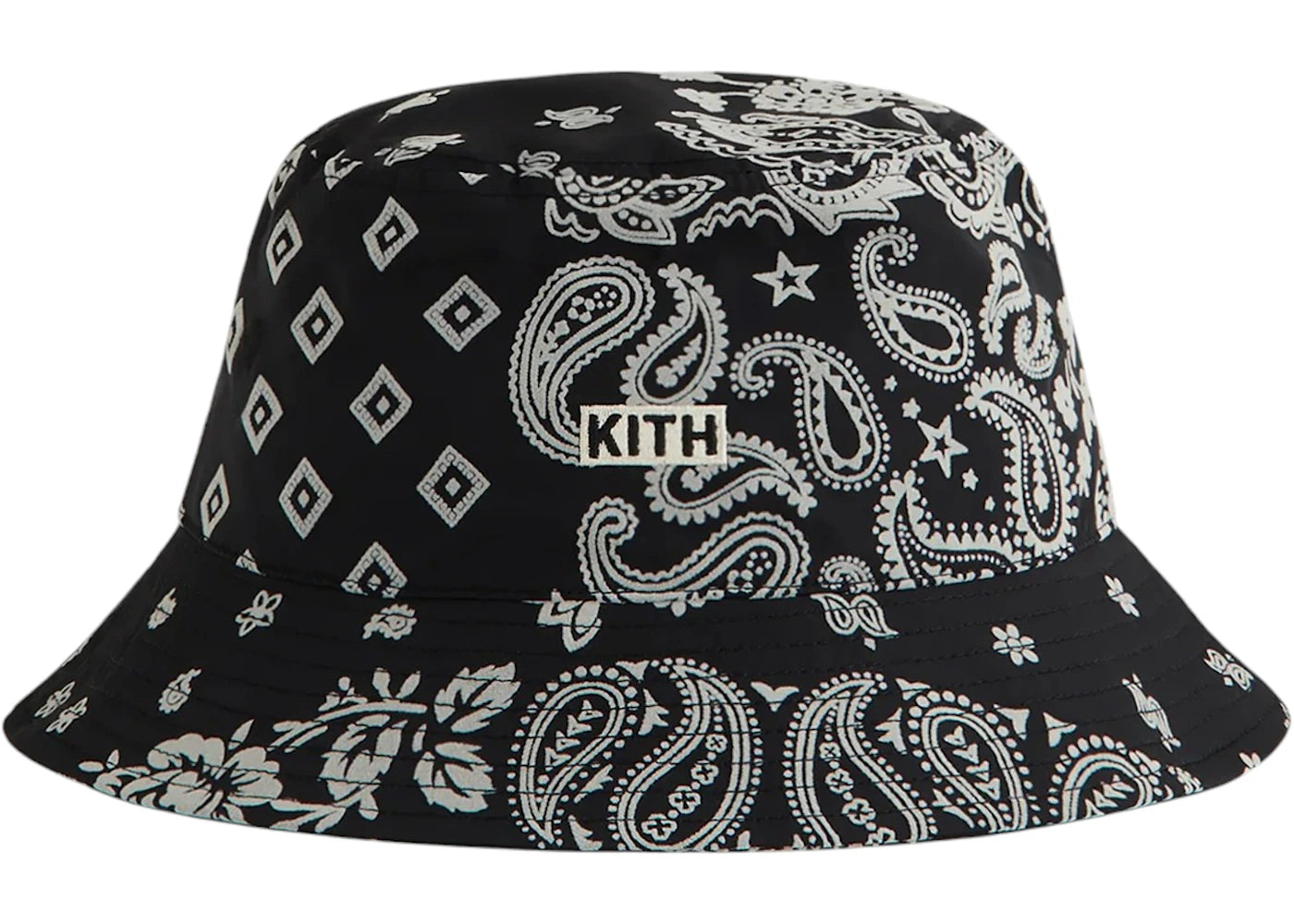 Kith Flocked Nylon Dawson Bucket Hat Black
