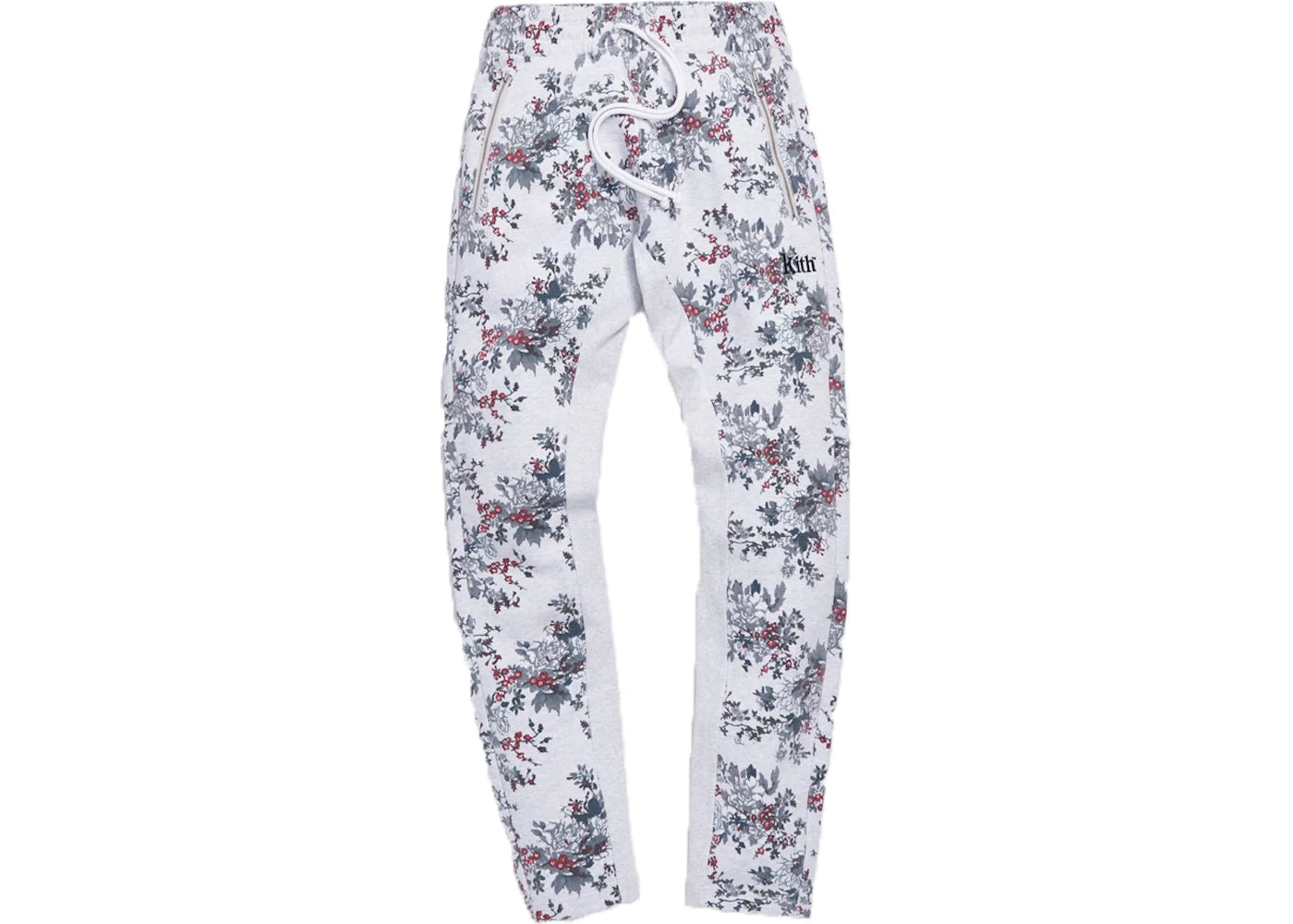 Kith Floral Bleecker Sweatpants Light Heather Grey