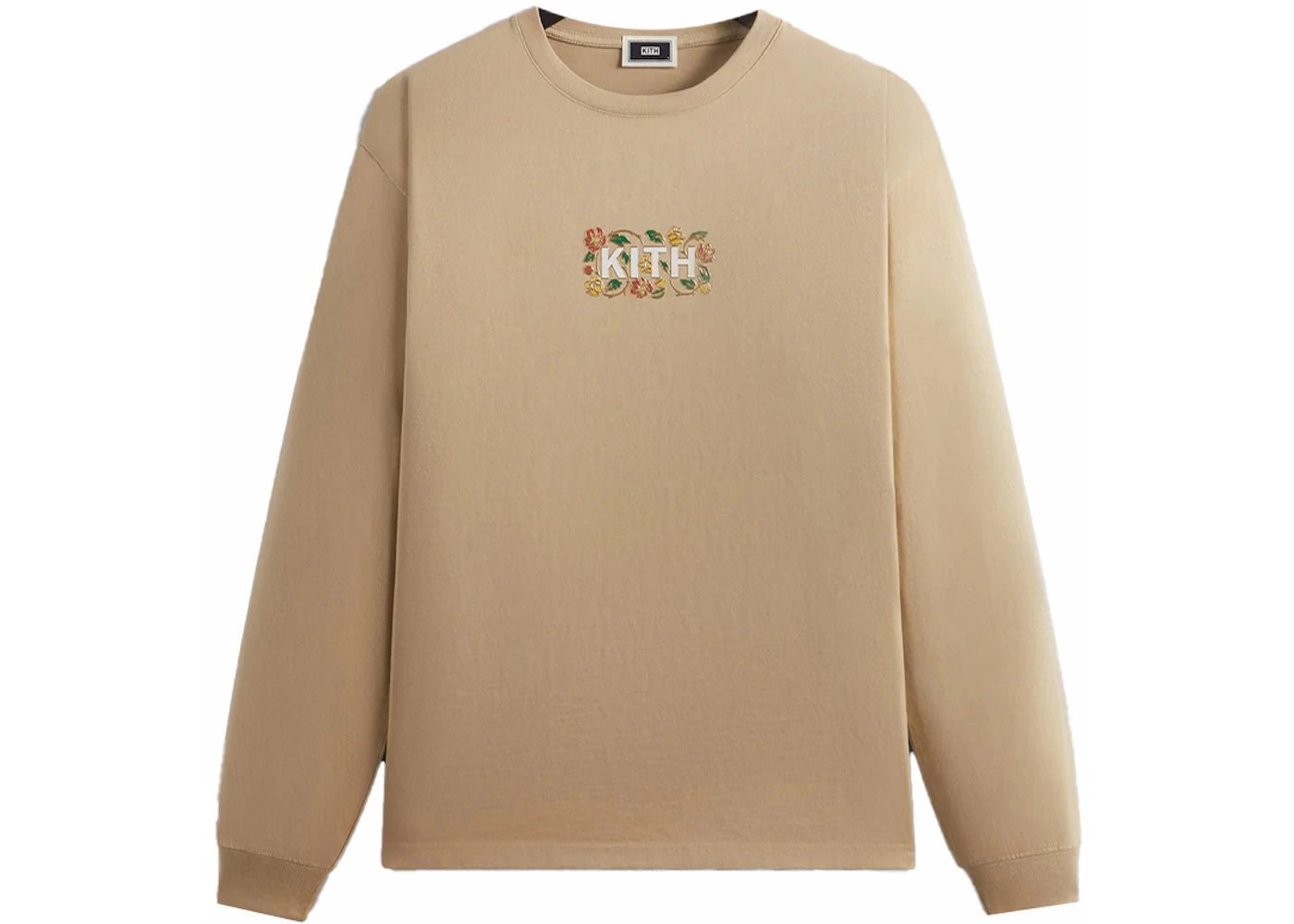 Kith Floral Classic Logo Long Sleeve Tee Canvas