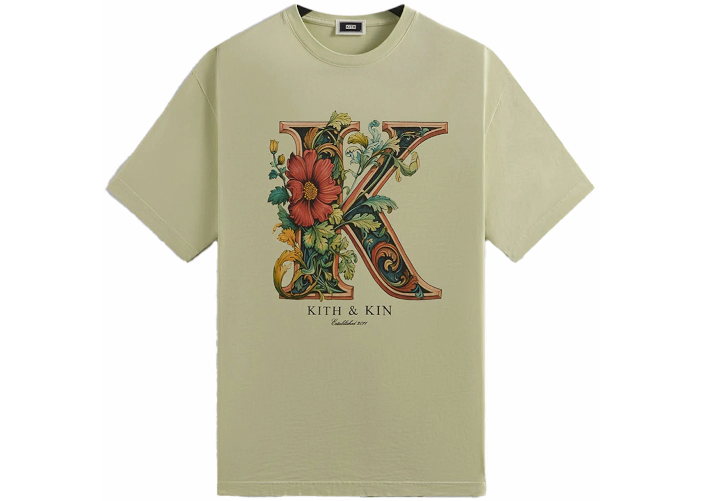 Kith Floral K Vintage Tee Stoneware