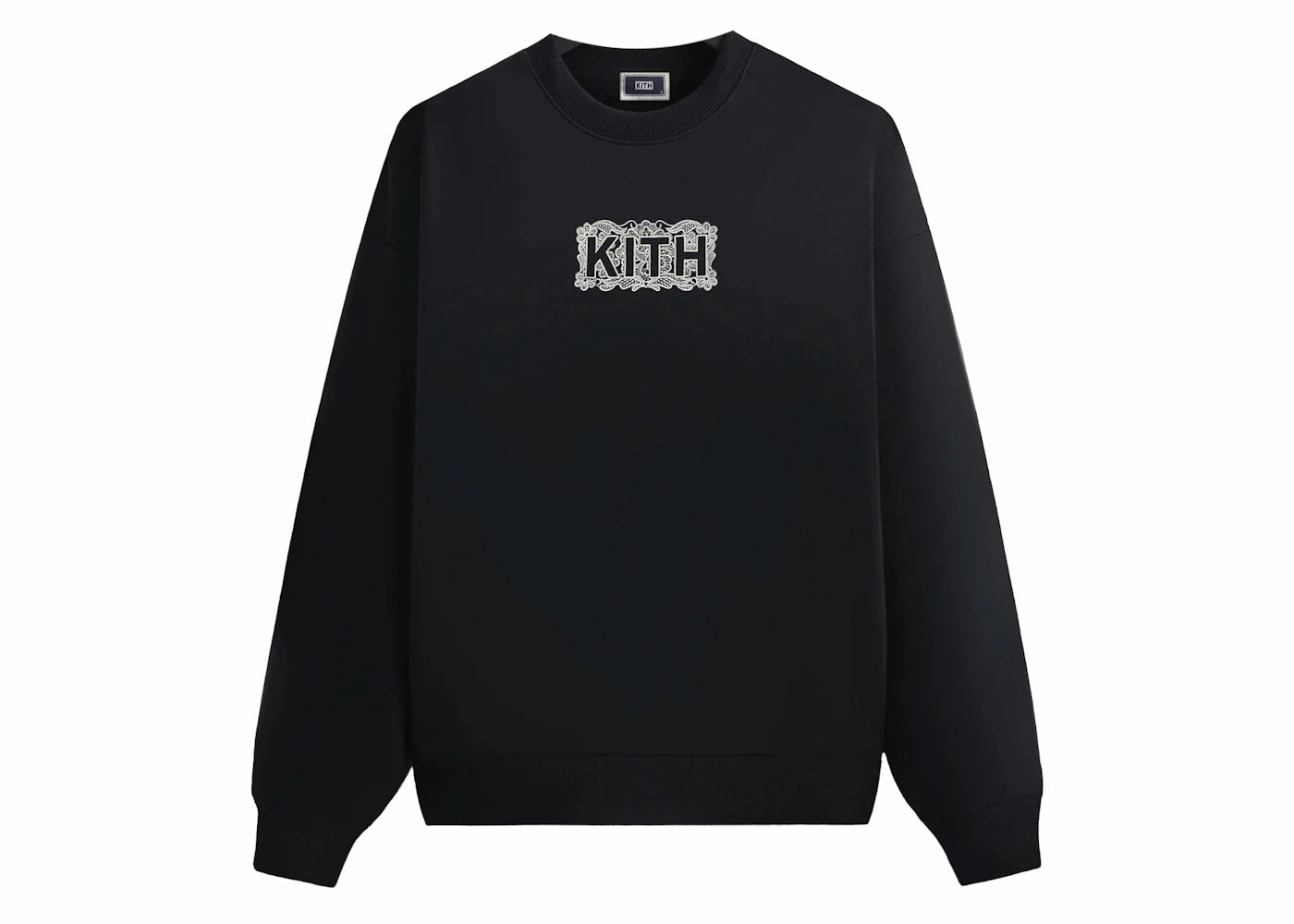 Kith Floral Lace Nelson Crewneck Black