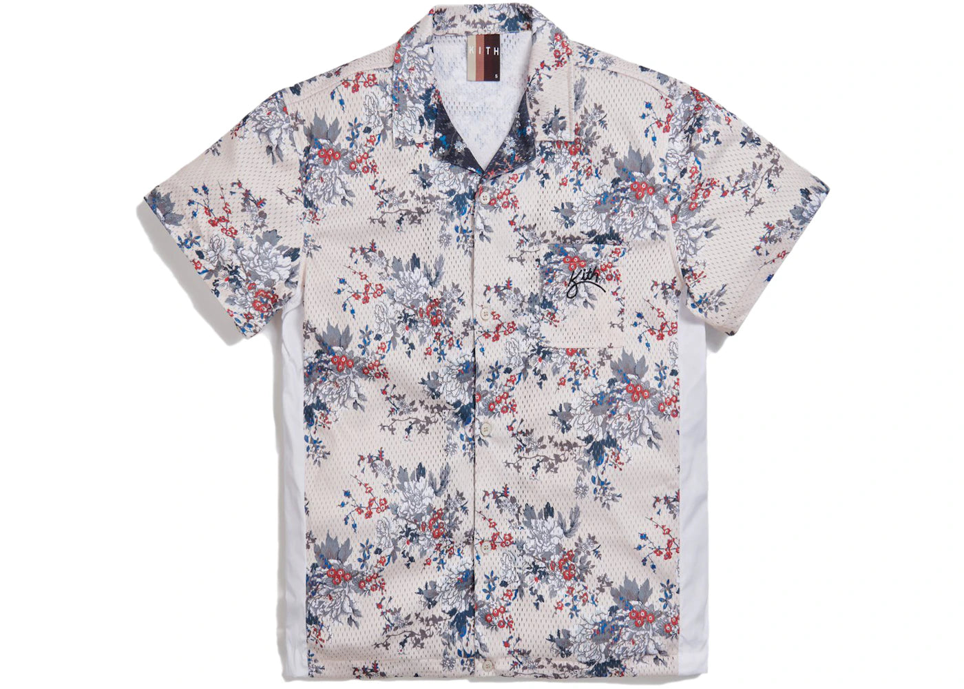 Kith Floral Panel Camp Shirt Ivory/Multi