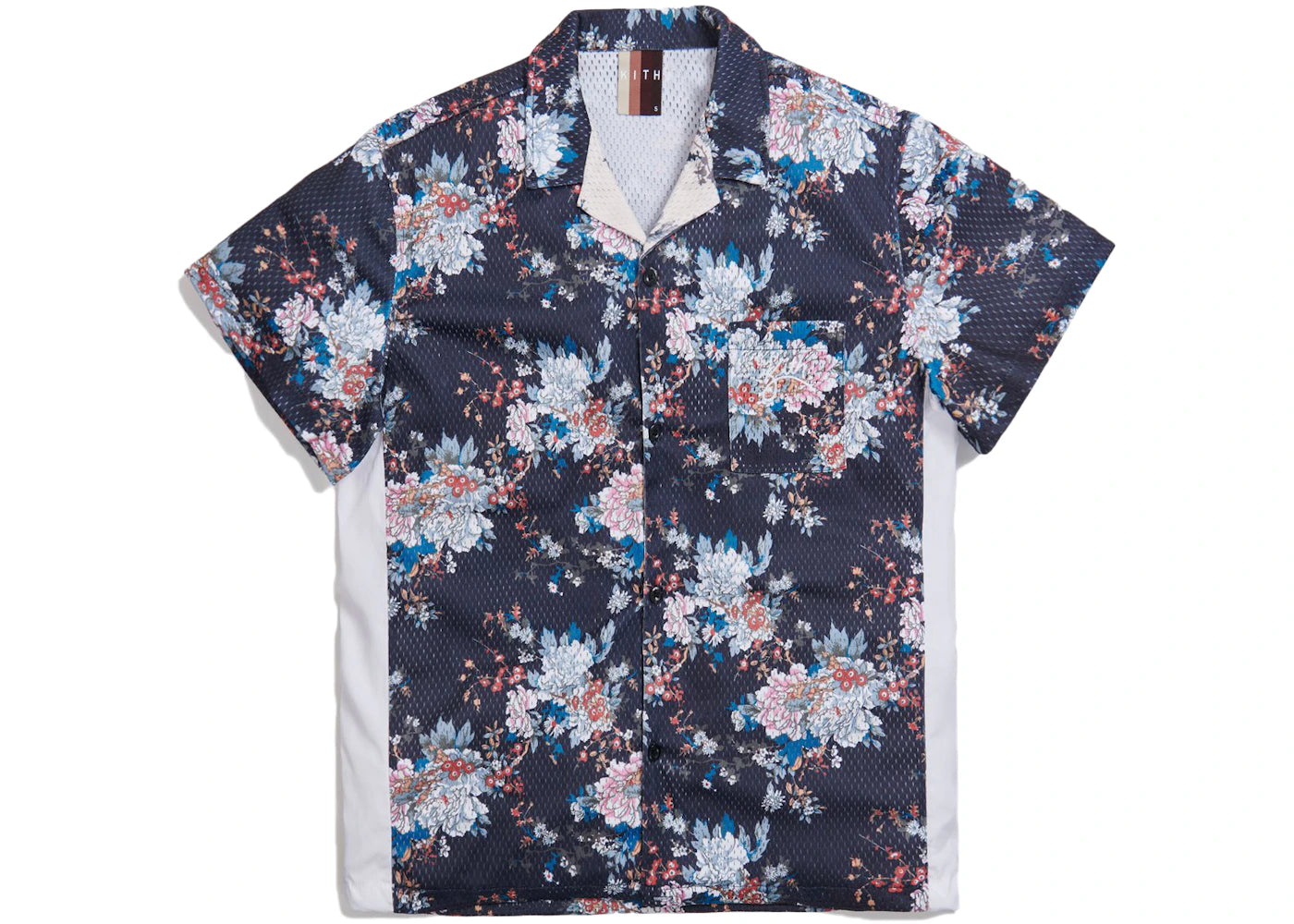 Kith Floral Panel Camp Shirt Navy/Multi