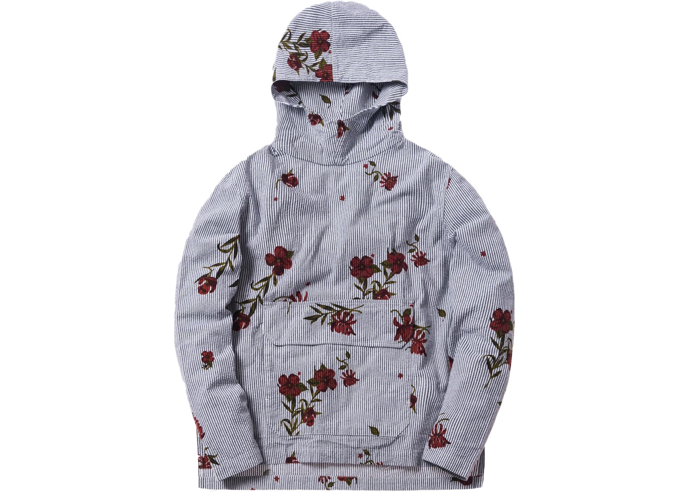 Kith Floral Seersucker Harrison Pullover Navy