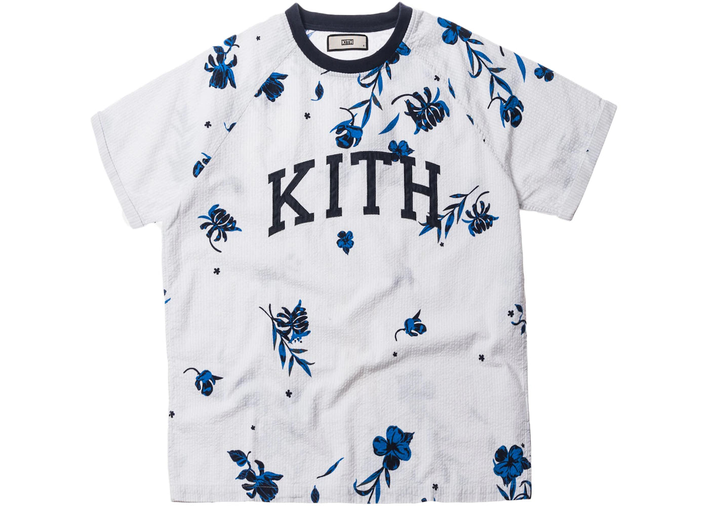 Kith Floral Seersucker Howard Tee Grey