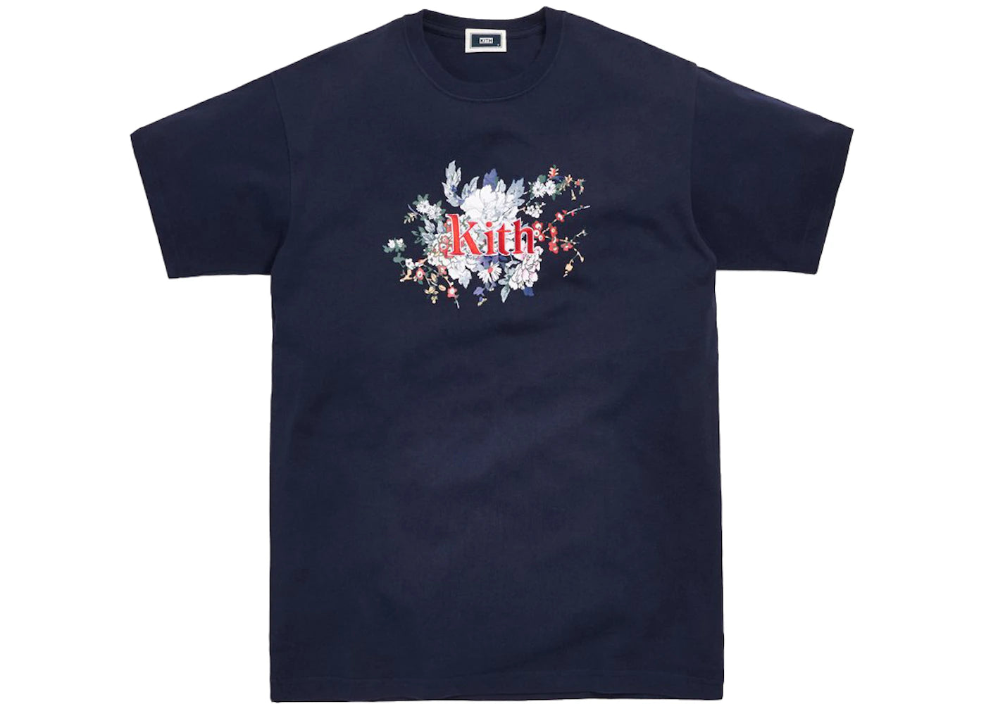 Kith Floral Serif Tee Navy