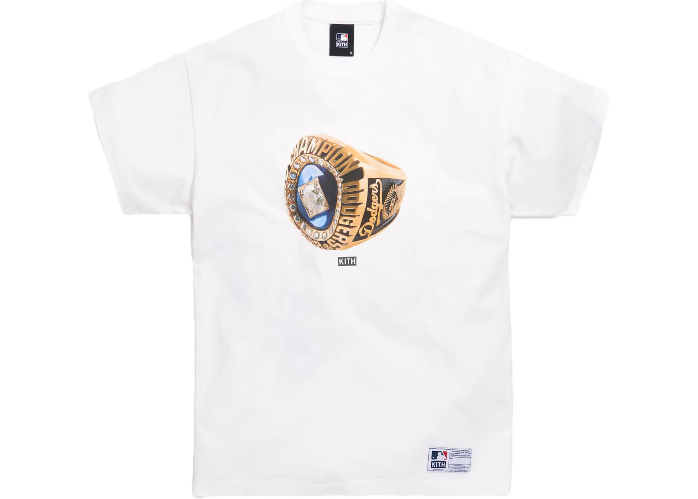 Kith For Major League Baseball Los Angeles Dodgers Champions Tee White