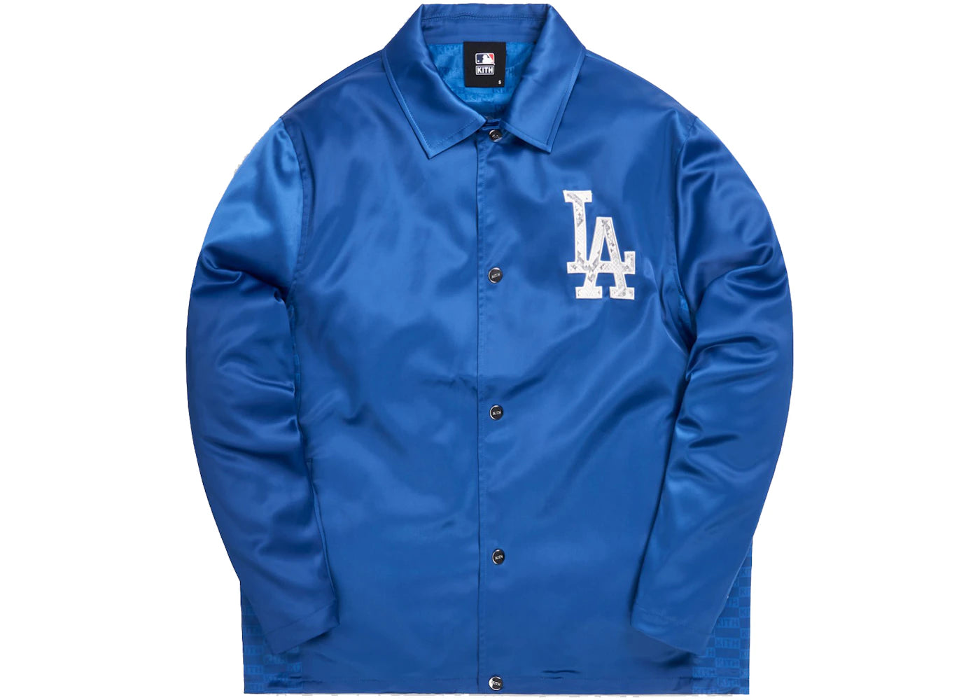 Kith For Major League Baseball Los Angeles Dodgers Coaches Jacket Royal Blue