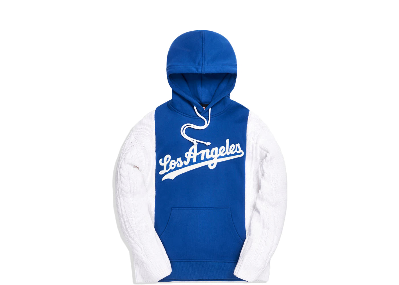 Kith For Major League Baseball Los Angeles Dodgers Combo Hoodie Royal Blue