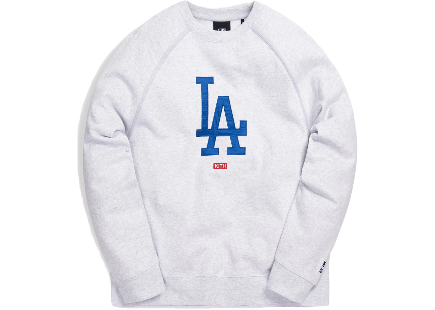 Kith For Major League Baseball Los Angeles Dodgers Crewneck Light Heather Grey