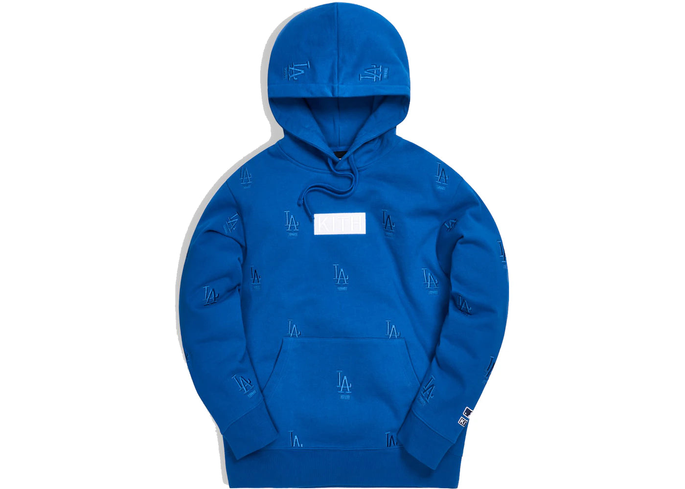 Kith For Major League Baseball Los Angeles Dodgers Monogram Hoodie Royal Blue