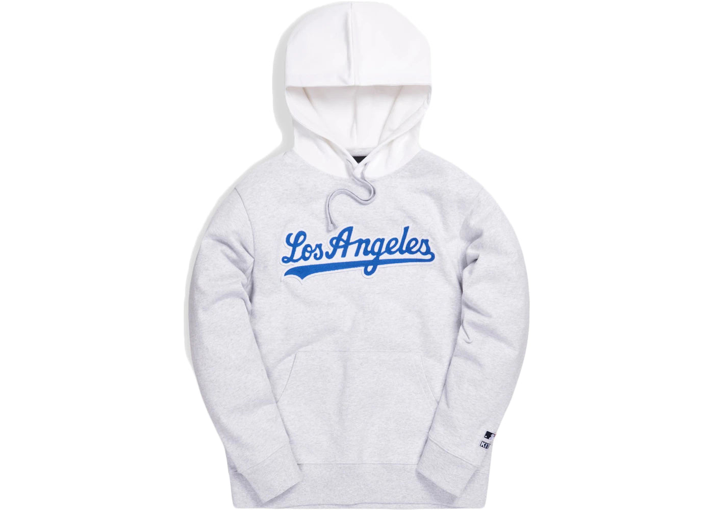 Kith For Major League Baseball Los Angeles Dodgers Script Hoodie Light Heather Grey