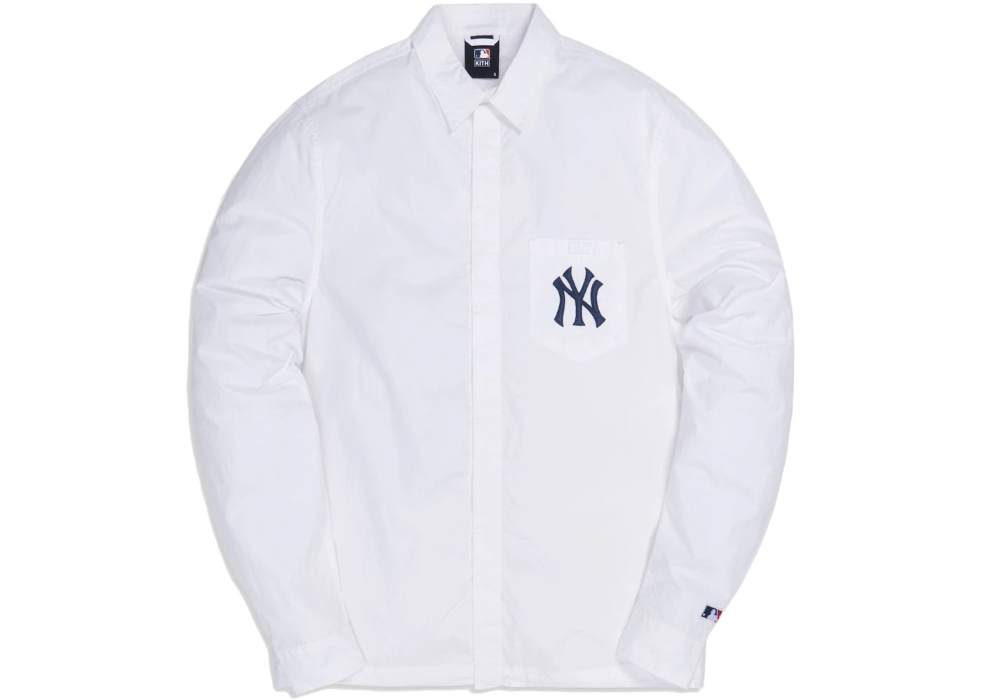 Kith For Major League Baseball New York Yankees Collared Buttondown Shirt White