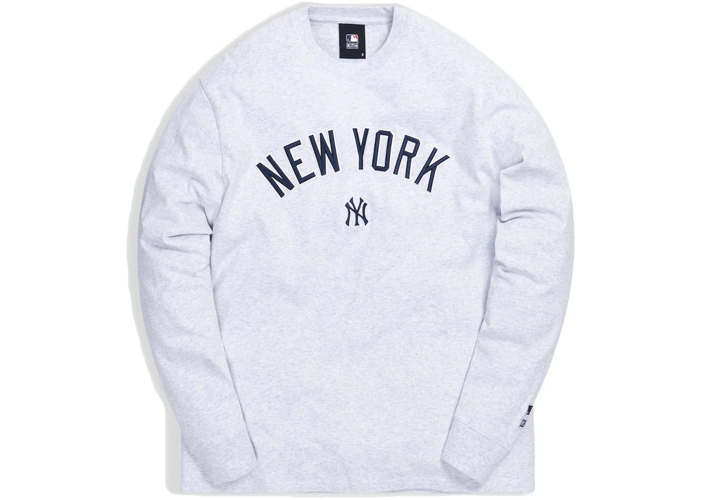 Kith For Major League Baseball New York Yankees L/S Tee Heather Grey