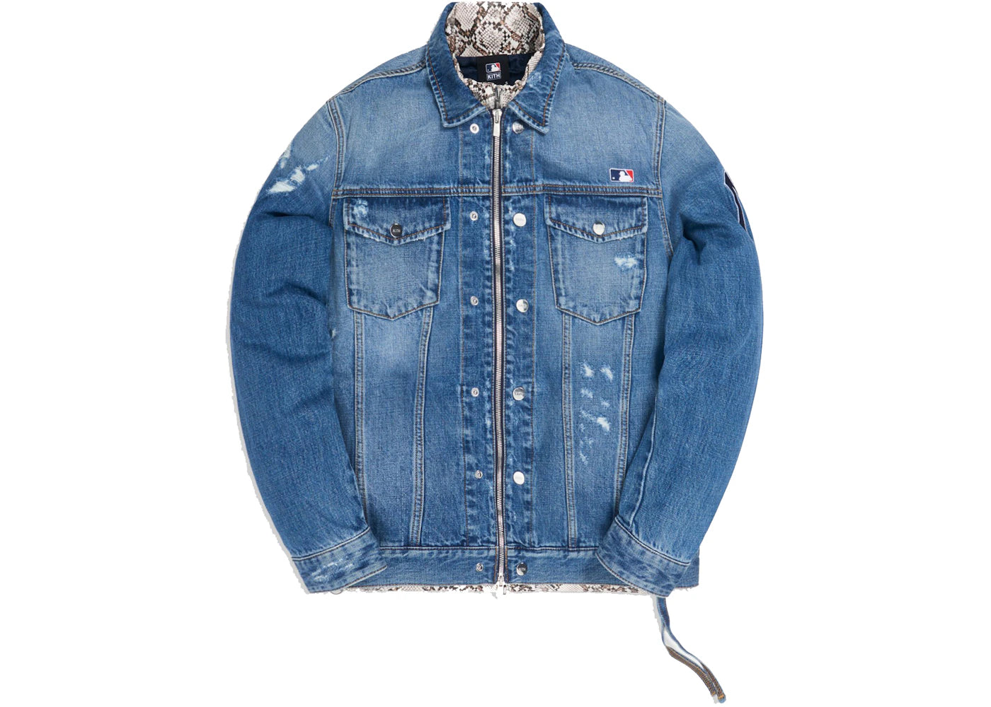 Kith For Major League Baseball New York Yankees Laight Denim Jacket Navy