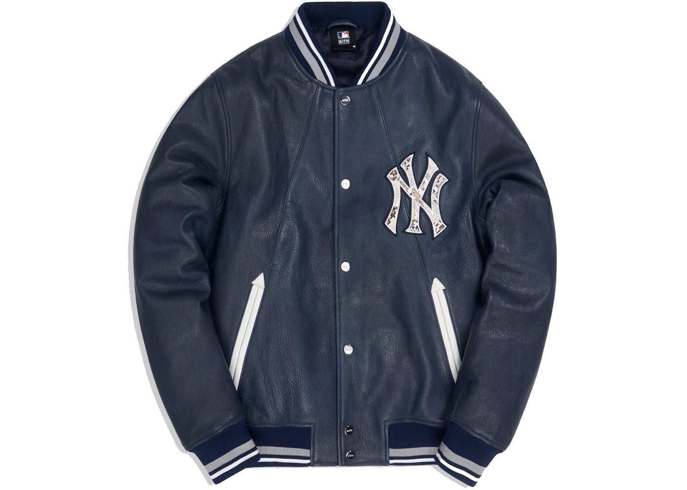 Kith For Major League Baseball New York Yankees Leather Bomber Navy