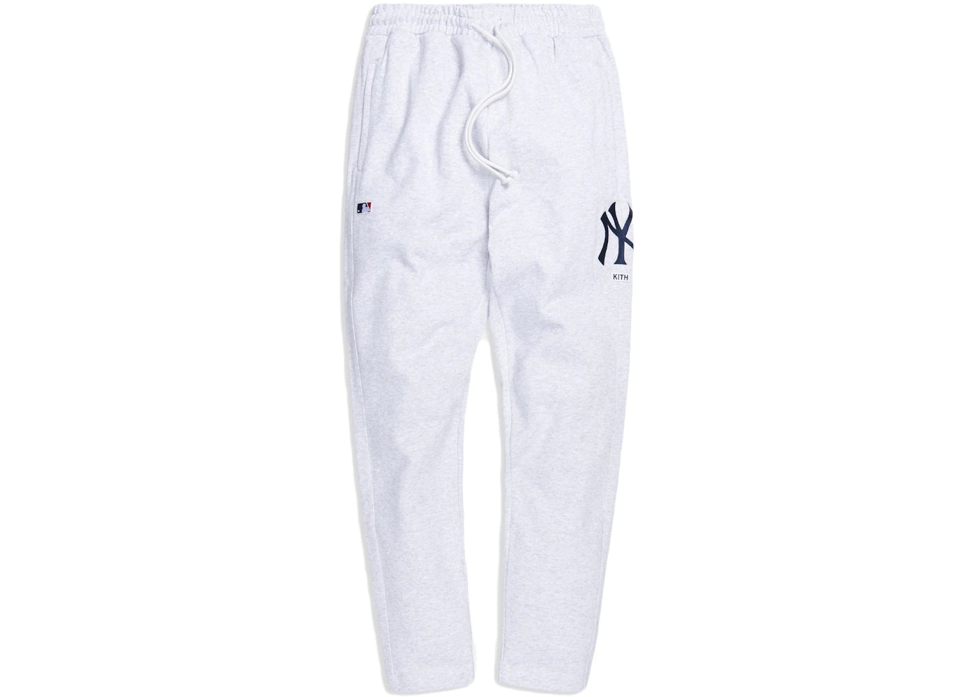 Kith For Major League Baseball New York Yankees Logo Sweatpant Light Heather Grey