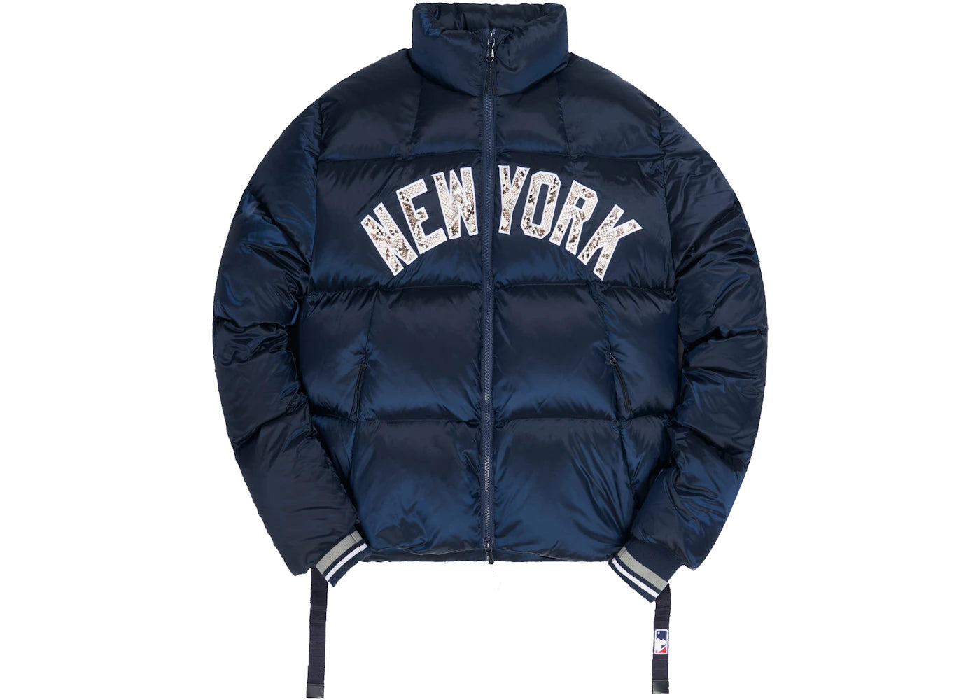 Kith For Major League Baseball New York Yankees Midi Puffer Jacket Navy