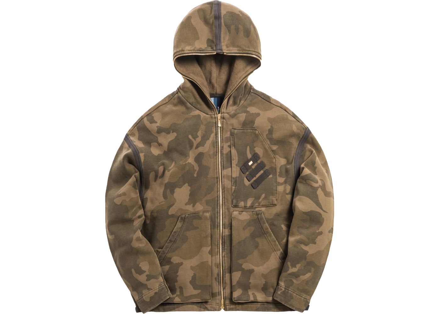 Kith Full Zip Cargo Hoode Camo