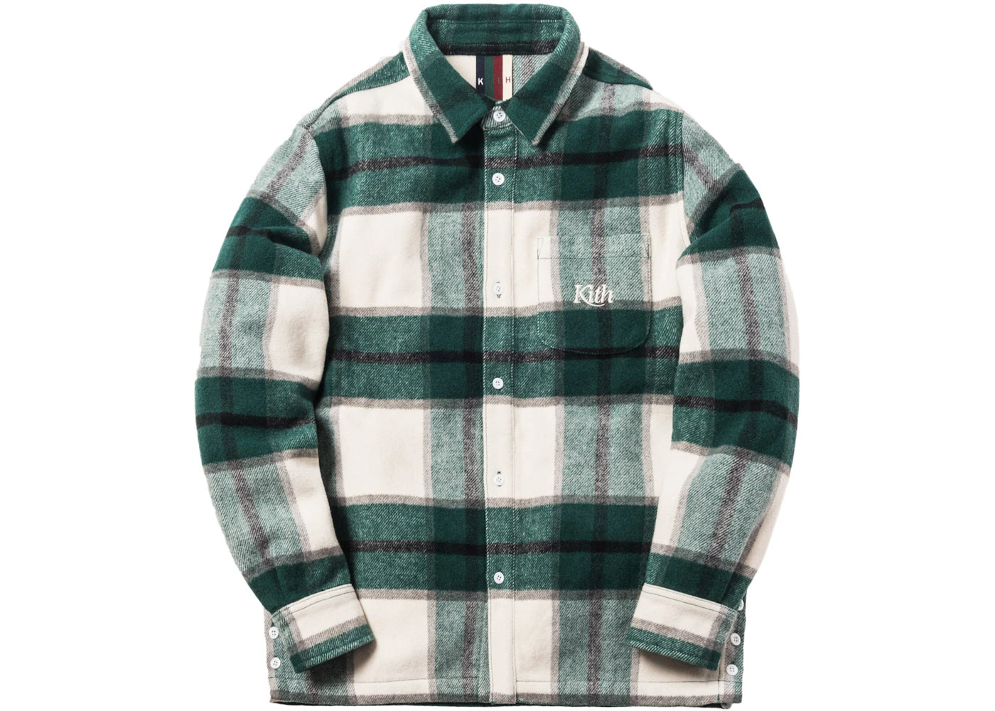 Kith Ginza Heavy Weight Flannel Off White Plaid