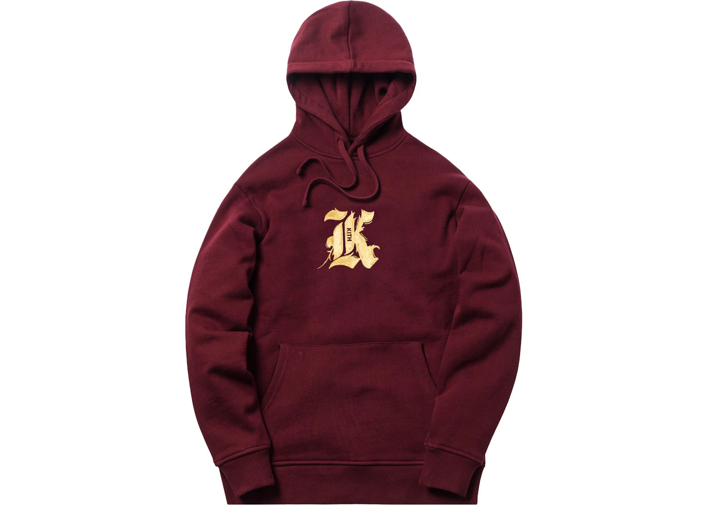 Kith Gothic K Hoodie Burgundy