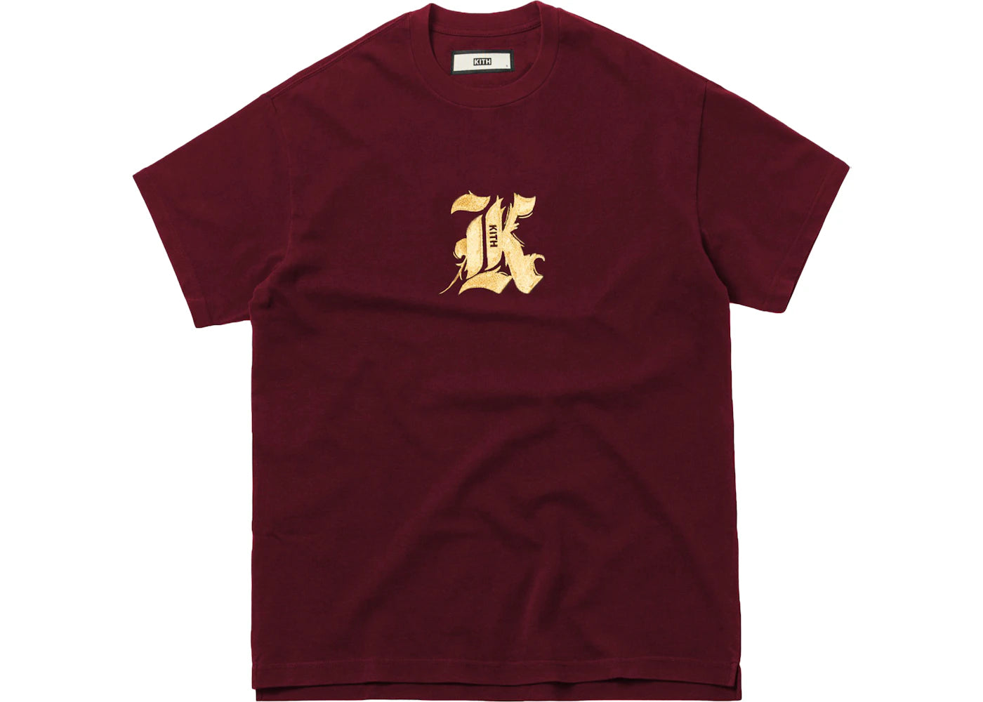 Kith Gothic K Tee Burgundy – Side Kicks