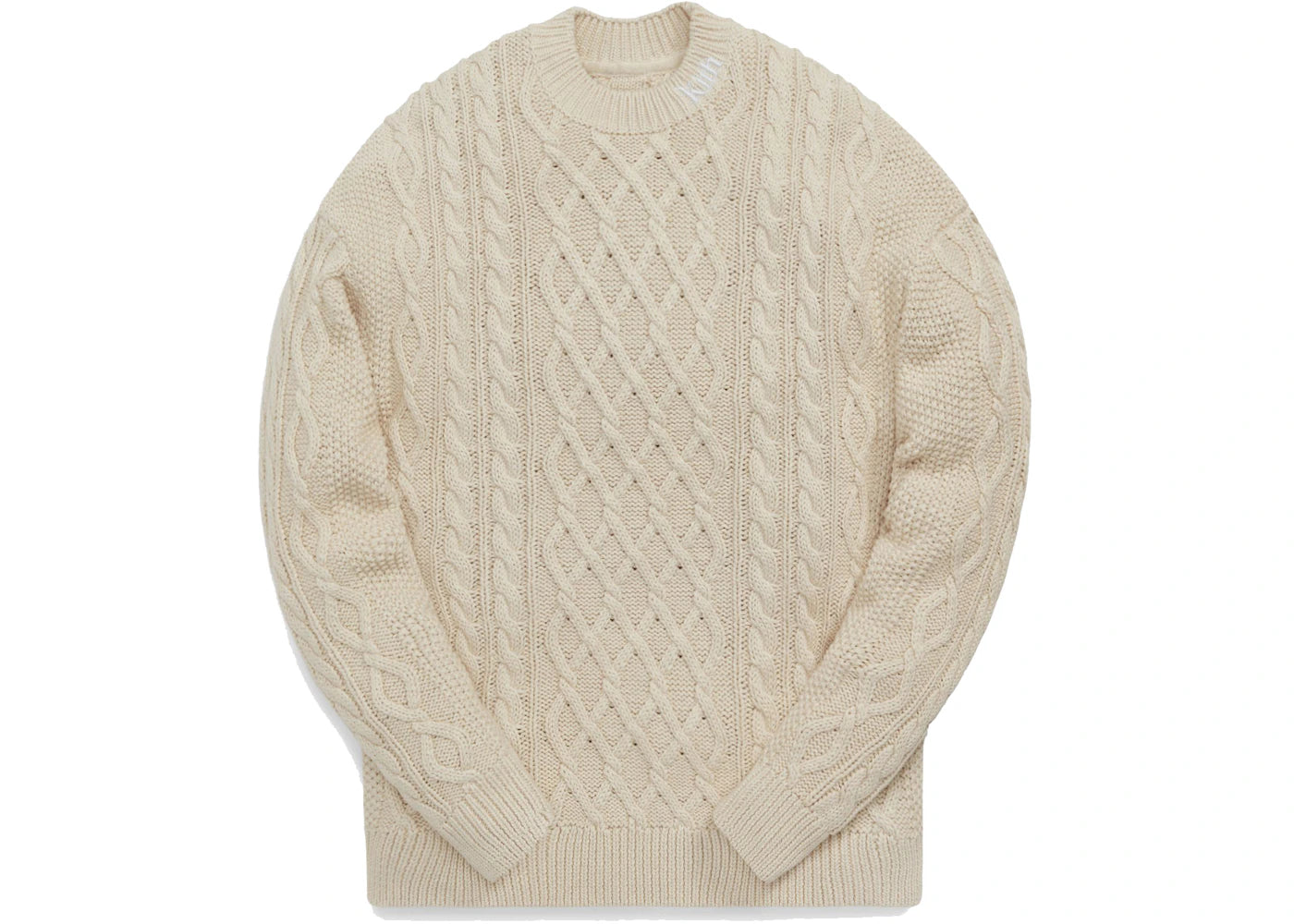 Kith Gramercy Cable Mockneck Heather Oatmeal