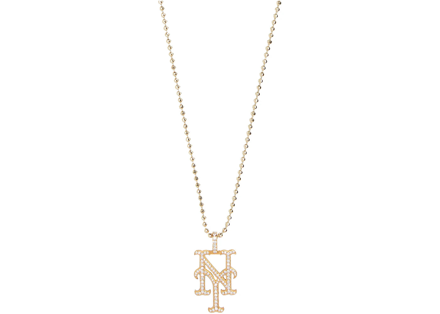 Kith Greg Yuna for New York Mets Pendant Necklace Gold